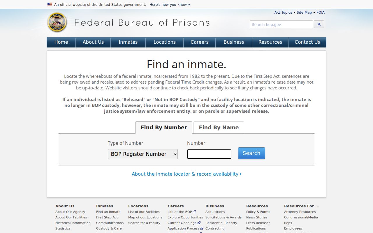 Taylorsville resident lookup federal inmate locator